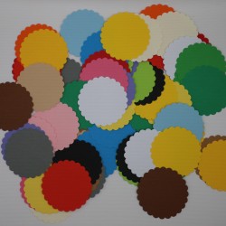 koło z falbanką 3,5cm wz14 mix