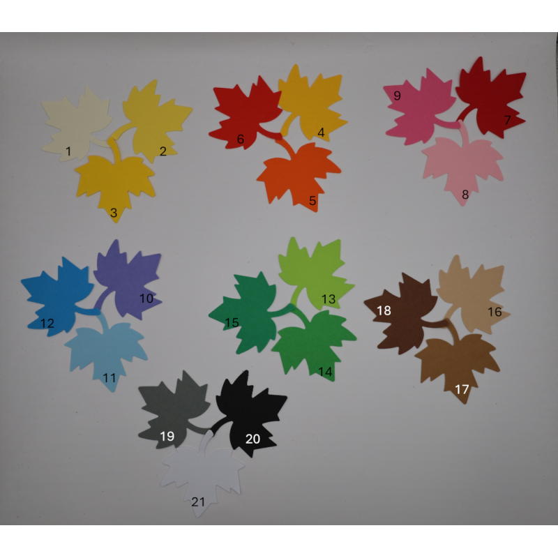 liść klonu 3,5cm wz12