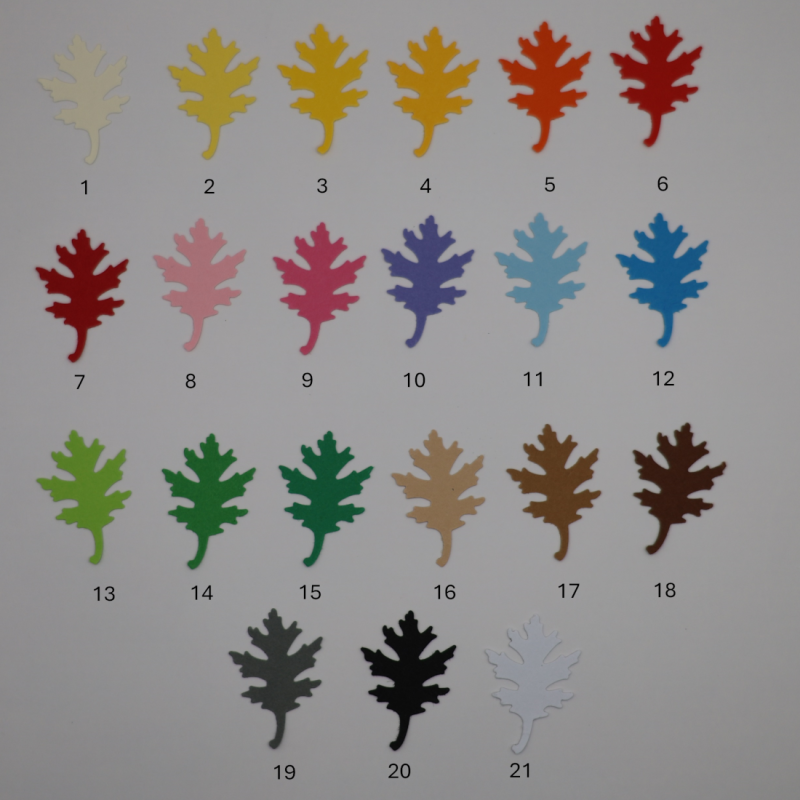 liść dębu 2,5cm wz10