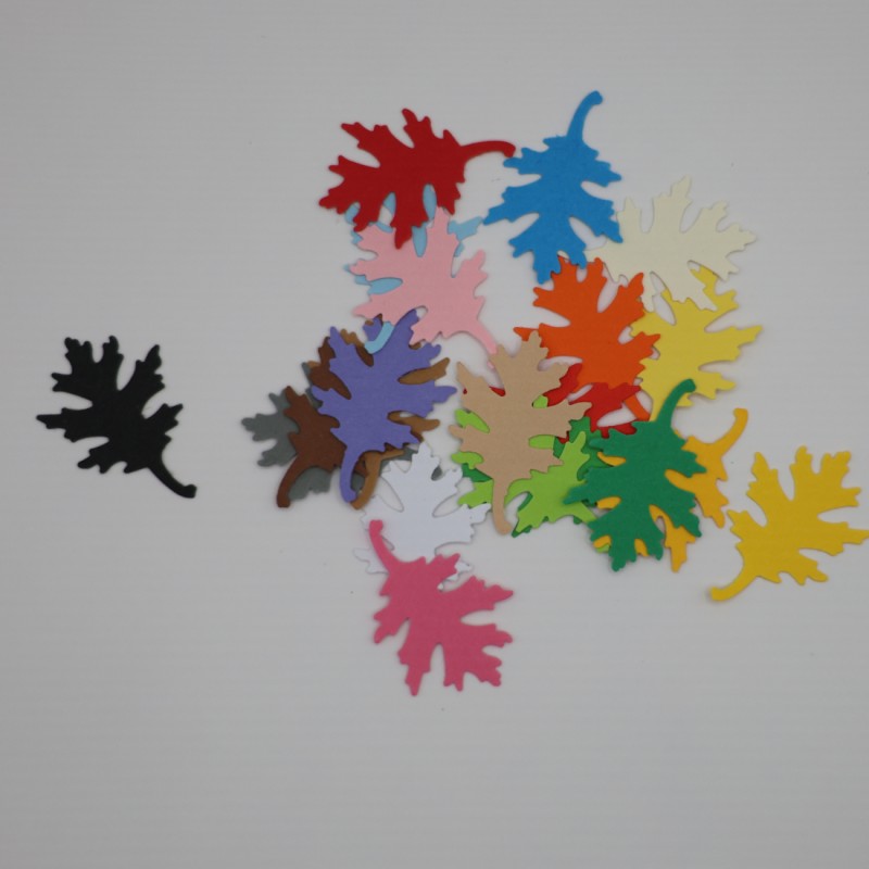 liść dębu 2,5cm wz10 mix