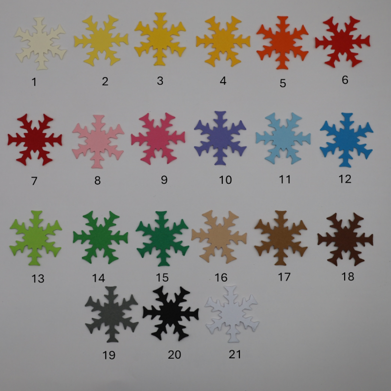 Płatki śniegu, śnieżynki 2,5cm, dekoracje świąteczne