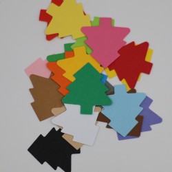 choinki świąteczne, do dekoracji, zabaw kreatywnych, tworzenia kartek