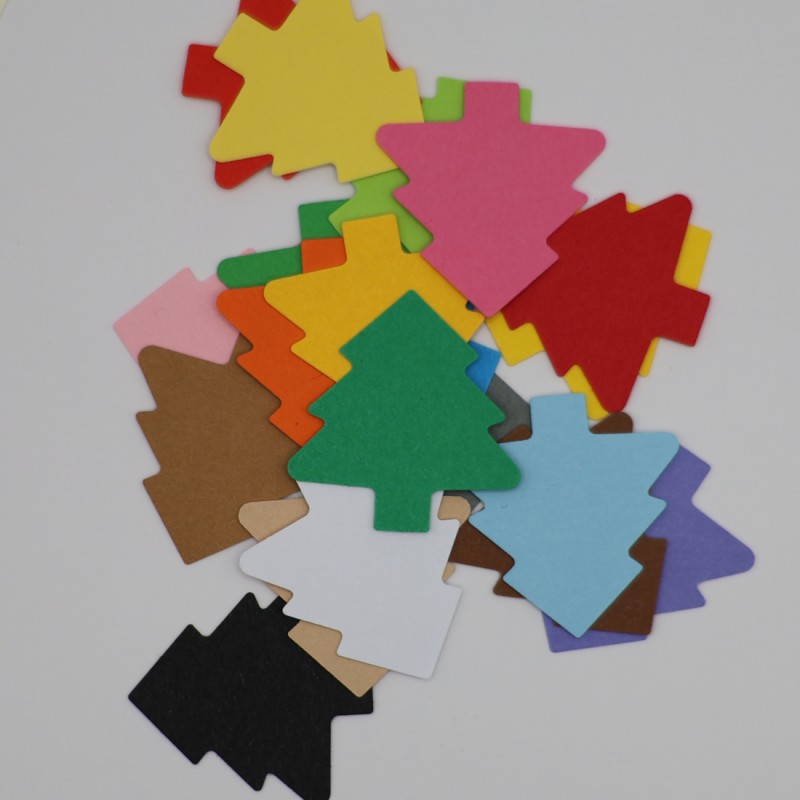 choinki świąteczne, do dekoracji, zabaw kreatywnych, tworzenia kartek