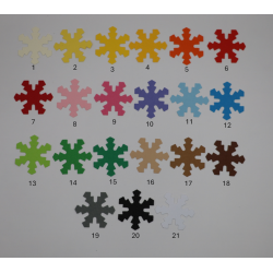 płatek śniegu 2,5cm wz29 mix