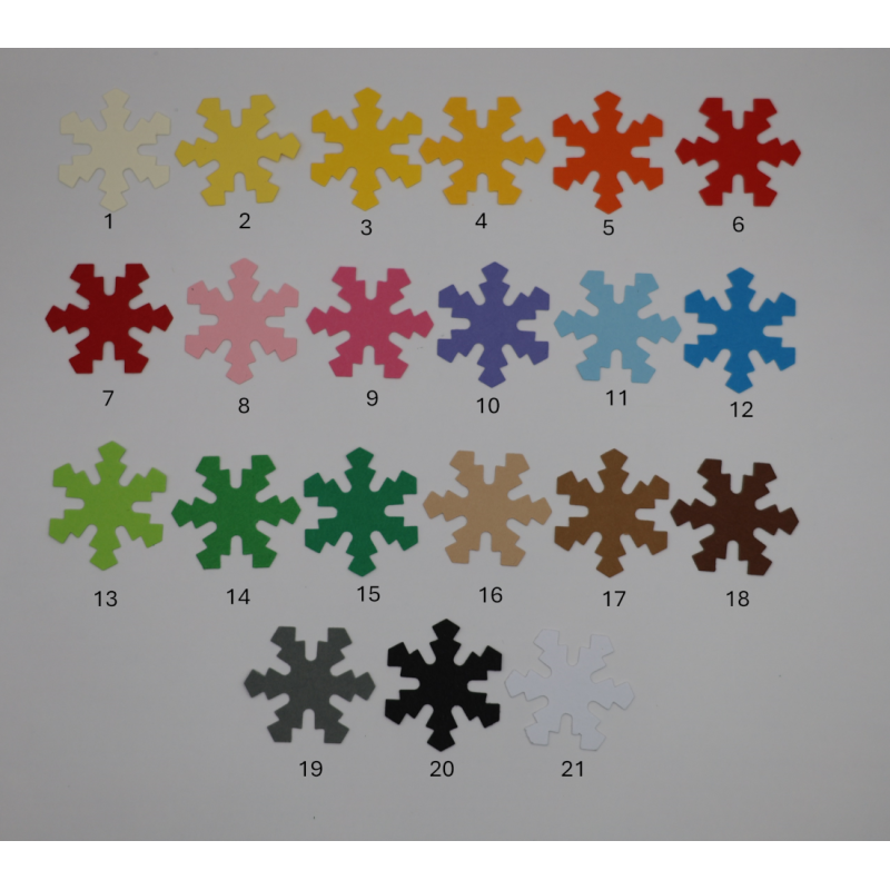 płatek śniegu 2,5cm wz29 mix