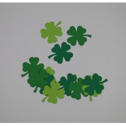 koniczynka na szczęście, scrapki wiosenne, liście, zielone